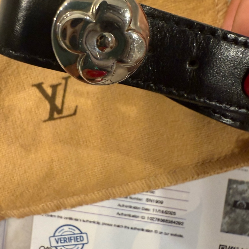 Louis Vuitton Black Leather Wish Bracelet - Picture 4 of 4